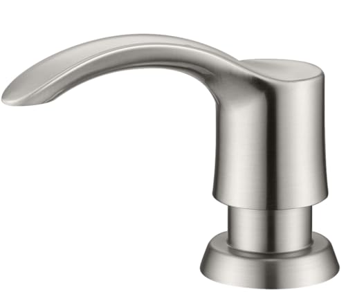 Comparison: Best Built In Soap Dispenser For Kitchen Sink 9 GAGALIFE Kitchen Sink Soap Dispenser with Large Bottle (Brushed Nickel), Built in Sink Soap Dispenser Refill from Top G080BN
