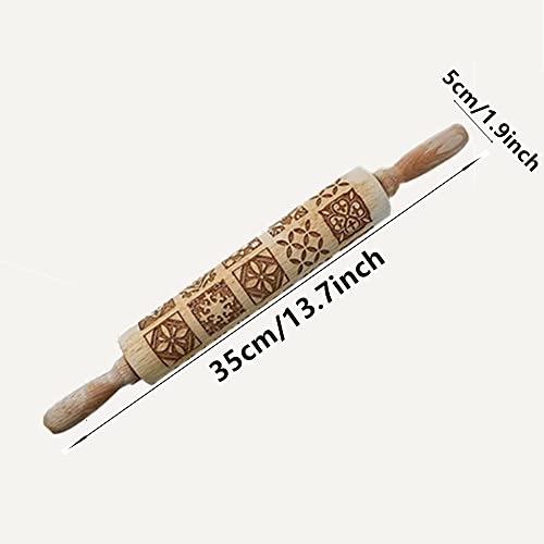 Embossing-Rolling-PinRolling-Pins-for-BakingChristmas-Wooden-Rolling-Pin-Deep-Engraved-Embossing-Rolling-Pin-Kitchen-Decor-Tools-for-Baking-Embossed-Cookies-Window-Grilles Embossing Rolling PinRolling Pins for BakingChristmas Wooden Rolling Pin Deep Engraved Embossing Rolling Pin Kitchen Decor Tools for Baking Embossed Cookies Window Grilles