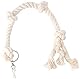 Nobby 31304 Cage Toy, Kletterseil Baumwolle weiß L: 67 cm; Ø 25 mm; 4 Knoten