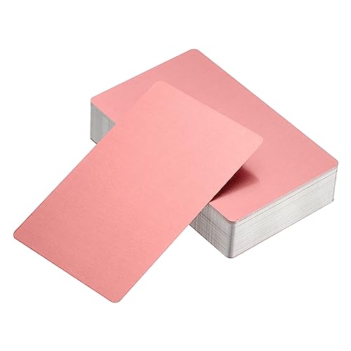 Cartes de visite imprimables épaisseur 0,21 mm lot de 100 cartes roses double face