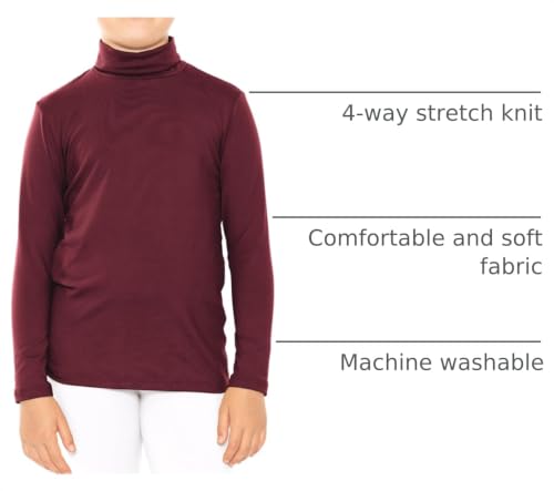 Image of STRETCH IS COMFORT Girl's Oh So Soft Long Sleeve Turtleneck | Youth Size 2-16