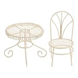 Despierta la creatividad: como accesorios para juegos de simulación, la elegante mesa y silla en miniatura fomentan el juego de roles imaginativo, la narración de historias y realzan cualquier escena con muebles de casa de muñecas