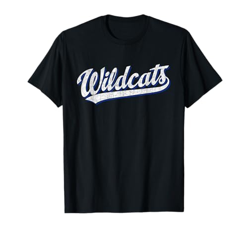 Wildcats Vintage Sports Name Design Gifts Men Women Kids T-Shirt