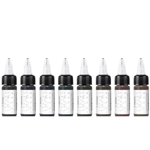 Nuva Colors Permanent Eyeliner Pigment 8-Pack