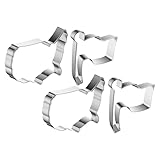 LIGIGWASH 4 Stück Jubiläumskeksform Brotschneider Kuchendekorationsform Küchenbackwerkzeug...