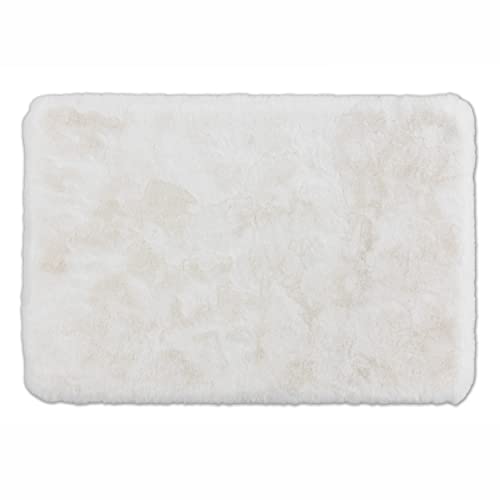 Schöner Wohnen Kollektion Badezimmerteppich 40 x 60 cm – sehr Flauschige Badematte weiß –...