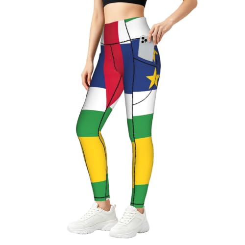 Leggings de África Central para mujer ideales para yoga urbano y ejercicio activo