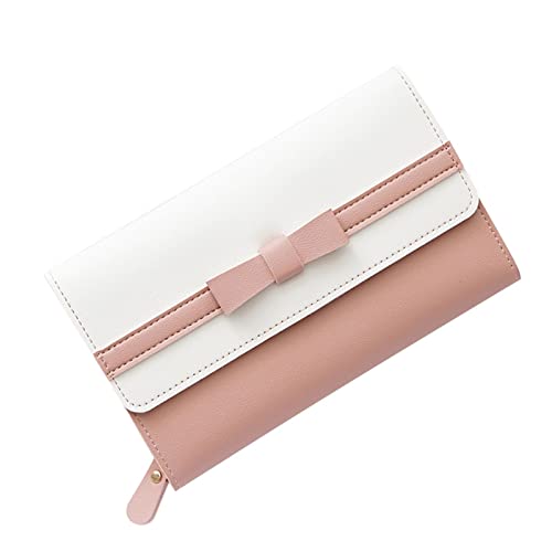 Yovige Monedero Mujer, Tarjetero, Regalo Mujer, Cuero, Rosa, 19 CM x 10 CM x 2.5 CM Cover