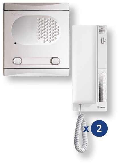 Golmar 4220/AL kit audio Uminio 2 logements interphone filaire de rue