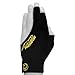 Predator Second Skin Billiard Glove for Left or Right Hand - Black w/Yellow Logo (Large/X-Large, for Left Hand (Right-Handed Player))