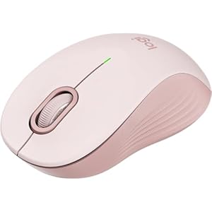 Logitech Signature M550 – Mouse inalámbrico para manos pequeñas a medianas, batería de 2 años, clics silenciosos, Bluetooth, compatibilidad con múltiples dispositivos, rosa (renovado)