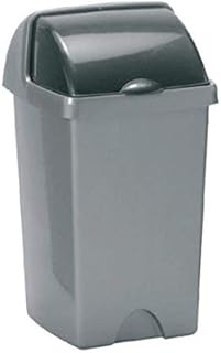 Addis 24 Litre Roll Top Bin, Metallic