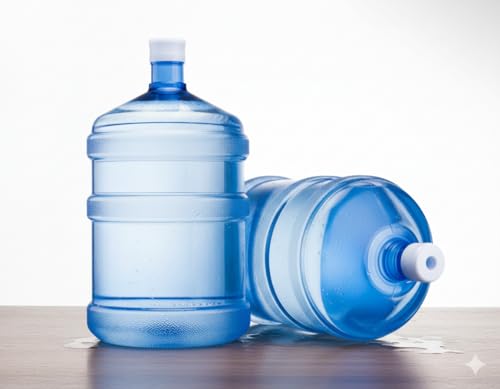 Image of Plastic Water Dispenser Bottle, BPA Free, Large Container Without Thread Cap