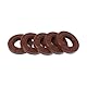 HEROFFIX Universelle Öldichtung TC Doppellippe mit Stahlfeder Dichtungsring Rotationswellendichtung 22x42x8mm Hochdruck FKM Gummi Braun 5 Stück