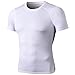 Zytyeu Shirt Uomo Manica Corta Girocollo Tinta Unita T-Shirt Uomo Fitness Running Allenamento Sport Shirt Uomo Leggera Traspirante Ad Asciugatura Rapida Camicia Funzionale Uomo