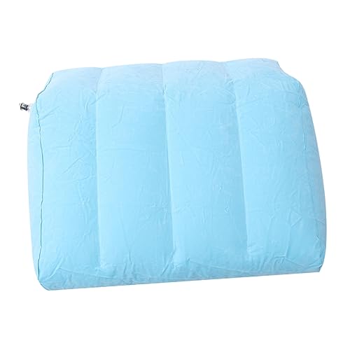 FRCOLOR Versatile Inflatable Pillow for Legs Portable Leg Pillow PVC Material Easy Cleaning Blue Raiser