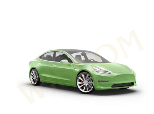 Image of WISDOM Apple Green Matt Metallic Vehicle Wrap Vinyl matt Finish Easy Apply Air-Release Weatherproof DIY Car & Motorcycle (Apple Green Metallic, 20 Inch X 7 Feet)