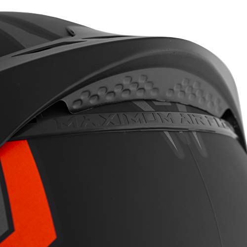 Pro Tork Capacete V-Pro Jet 3 Fosco 62 Preto/Laranja