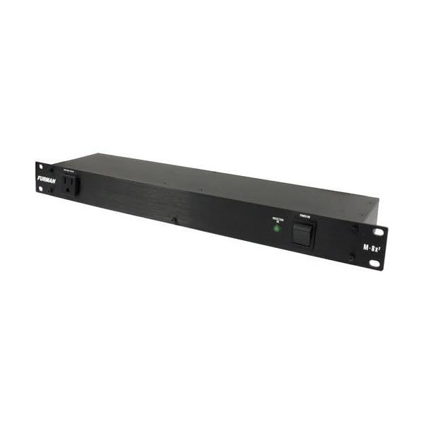 Furman M-8x2 Merit Series 8 Outlet Power Conditioner & Surge Protector with (2) Hosa 18 Gauge Electrical Extension Cable - Image 3