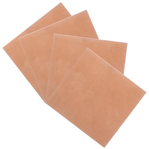 Alipis 4 Feuilles Feuilles de Cuivre Bricolage Kit de Fabrication de Bijoux Plaques en Cuivre Haute Dureté Portables pour Projets DIY et Modélisation Précise