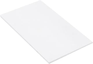 Expanded PVC Plastic Sheet 1/4" Thick, 6"x12" Lightweight Rigid Foam Sheet, [for Crafts Signage Displays Digital Screen Printing] - White/ 1 Pcs