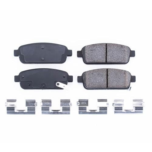 Image of PowerStop Rear Brake Pads for Buick Cascada 2016-19 |Encore 2013-17 |Verano 2012-17 |Cadillac ELR 2014-16 |Chevrolet Cruze 2011-15 - Z17 Ceramic Brake Pads with Installation Hardware, 17-1468