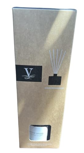 Vila Hermanos Cedar Wood Reed Diffuser 6.7 Fl Oz, Black