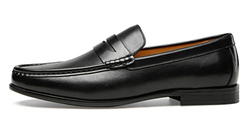 Image of Journey West Men's Suede Leather Belgian Loafers for Men Slip-on Casual Penny Casual Loafers