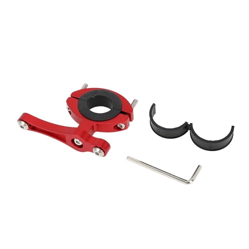 RATCHROLL 1 Pc Universal Motorcycle Bike Drink Holder Motorbike Bicycle Water Bottle Cup Holder Screw Red Aluminum Alloy