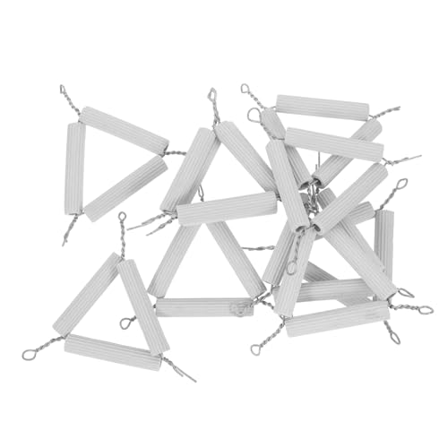 OUNONA 10pcs Triangular Crucible Stand Crucible Holder Laboratory Crucible Shelf Crucible Stands Crucible Storage Shelf Crucible Supporting Tool Crucible Support Holder Cotton White