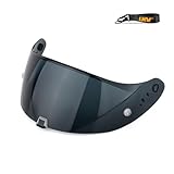 LKV T520 Helmet Visor Replacements, Tinted Face Shield Helmet Visor UV Protection Compatible with T520 ST1400 R1 - Dark Grey