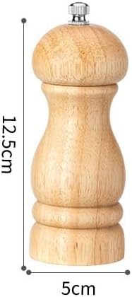 Salt and pepper grinder set, Kitchen Tools Manual Seasoning Bottle Suitable for Home, Restaurant, Outdoor Gathering Pepper or Salt Grinder(B,5in)