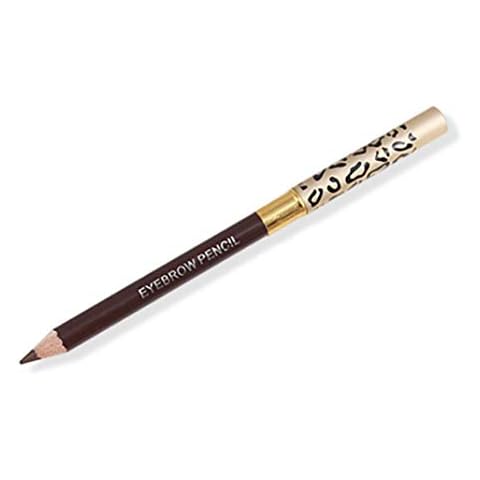 1pc Waterproof Pencil Double Sided Brows Eyebrow Pencil With Brush Leopard Long Lasting Brow Pen Eye Makeup Smudge Comestic (Light Brown) Cover