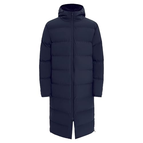 Parka d'hiver longue pour homme doudoune rembourrée noire