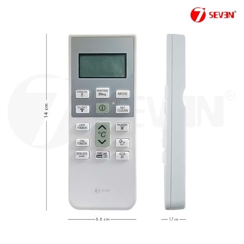 7SEVEN® Compatible with Hitachi Split Ac RSE/ESE/CSE-314HBD Model Original Remote of 168 Part Number Only Suitable with 1.2 Ton 3 Star Air Conditioner - Not Universal Hitachi Ac Remote 7 31vHojOuHJL