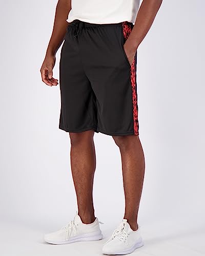 Real Essentials Mens Mesh Sweat Shorts Active Wear Athletic Short For Men Basketball Pockets Gym Soccer Running Summer Fitness Quick Dry Casual Clothes Men's Sport, Set 17, L, Pack Of 5 #TOP1
