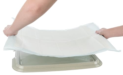 Trixie Welpentoilette Puppy Loo, 65 x 55 cm, 10 St. Nappy-Stubenrein, 60 × 60 cm - Modern, Beige/Creme - Für Welpenbesitzer, Hausschulung - Hund
