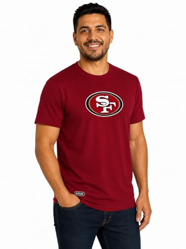 Outerstuff NFL Men's Team Color Primary Logo Short Sleeve T-Shirt, San Francisco 49ers, X-Large