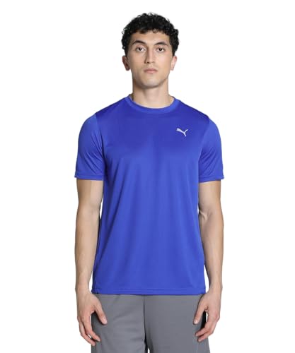 Image of Puma Men Polyester Solid Regular Fit T-Shirt