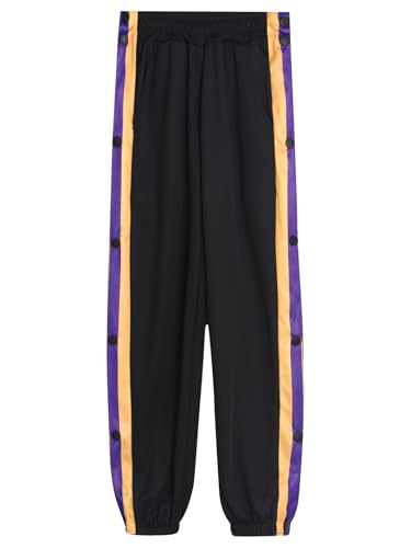 JEATHA Kids Boys Side Split Buttons Sweatpants Post Surgery Tear Away Basketball Trousers Track Bottoms4