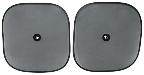 TURBOCAR - Pare-Soleil Voiture - Pare Soleil latéral Fixation à Ventouse - Fixation par Ventouse Centrale homologué en 71-2 pièces - Dimensions: 44 x 38 cm - Couleur: Noir - Protège de la Chaleur