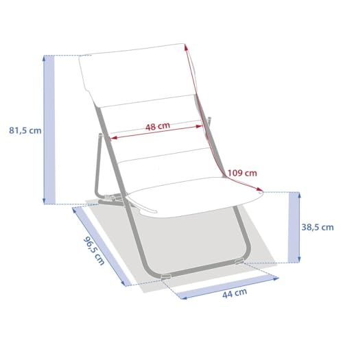 Chilienne de jardin nillia café gain de place pliable - 4