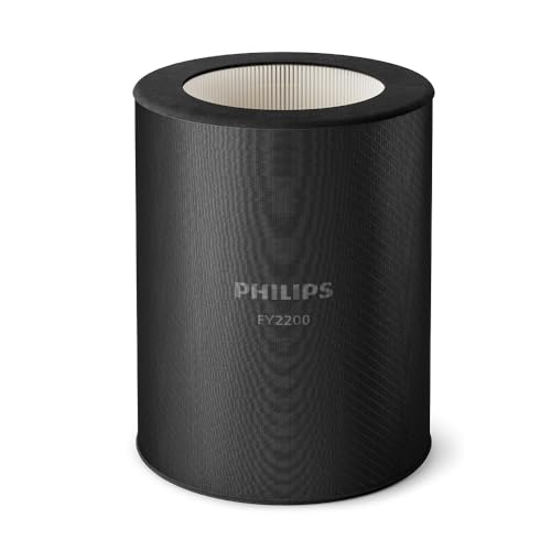 Philips Original-Ersatzfilter für 2200 Serie AC2210, AC2220 und AC2221 Luftreiniger, HEPA NanoProtect + Aktivkohle, 36 Monate Lebensdauer, Schwarz/Weiß (FY2200/30)