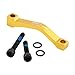 Fancyes Mountain Bike Disc Brake Adapter Accessories Parts Caliper Mount Adapter Bicycle Conversion Bracket for Biking Riding Cycling, Gold