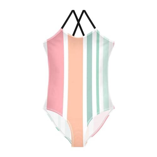 GuoChe Vertical Stripes Girl Swimsuit Toddler Girls Swim Suit Bathing Suits for Girls Beach Swimwear