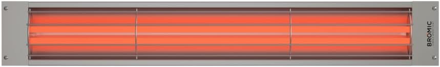 Bromic Cobalt Smart Heat 4000W Electric Patio Heater – Dual Element Infrared, 240V, Silver Finish – BH0610003