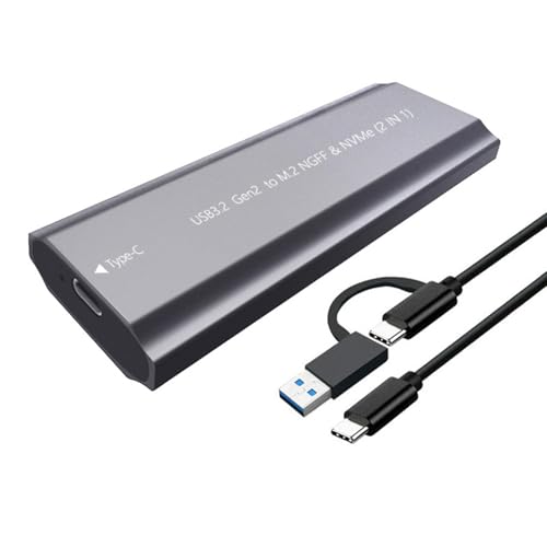 Boîtier M.2 NVMe aluminium dur USB 3.1 double mode pour stockage SSD externe
