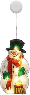COKEEY Christmas Sucker LED Lights,Window Christmas Light Lamp with Sucker Cup,Christmas Hanging LED Lights,Waterproof,for Wedding Party Garden Bedroom Window Decoration (Style ABCE)