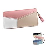 Carteira Feminina Porta Cartões Moeda Dinheiro Documentos Feminina Estilosa Grande Barata Couro Sintético (Rosa)