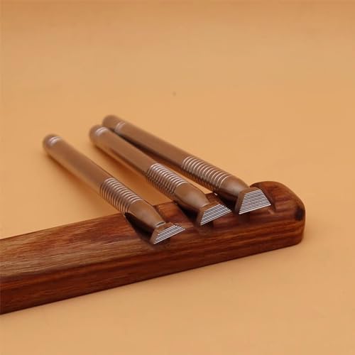 Leaf Liner Stamping Tools Leather Stamps 304 Stainless Steel LeatherCrafts Carving DIY Tools Leaf Liner Pattern Stamps 3Pcs